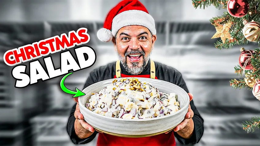 Christmas Grandma Salad (Waldorf salad)